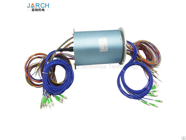 Electro Optical 36 Circuits Slip Ring 8 Channels Fiber Optic Rotary Joint Forjs