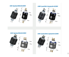 Electrical Rotating Connector A2h Gigabit Ethernet Mercury Slip Ring 1800rpm 25 3mm Outer