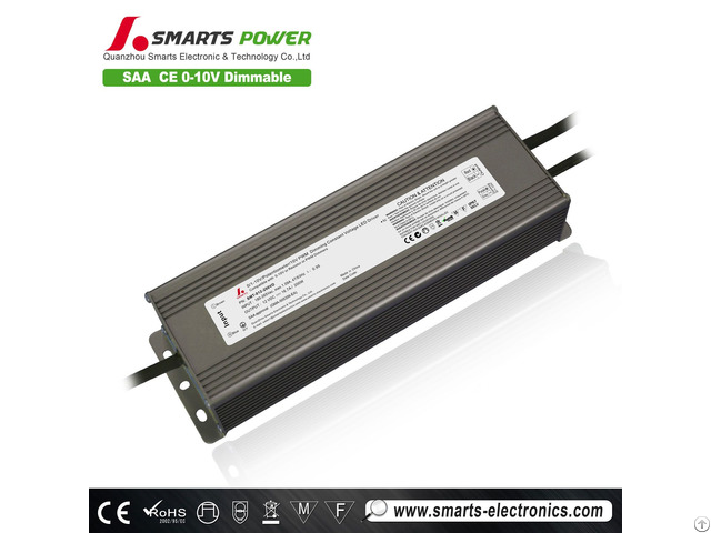 Etl Fcc Approved Single Output 200w 0 10v Dimmable Led Driver 12v