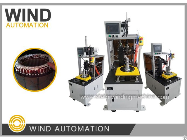 Stator Coil Single Side Lacing Machine With Servo System Wind 100 Cl