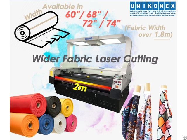 Wider Fabric Laser Cut Sublimation Printed Fabrics Cutting