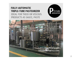 Triple Tube Heat Exchanger Tubular Sterilizer Sauce Paste Pasteurizer