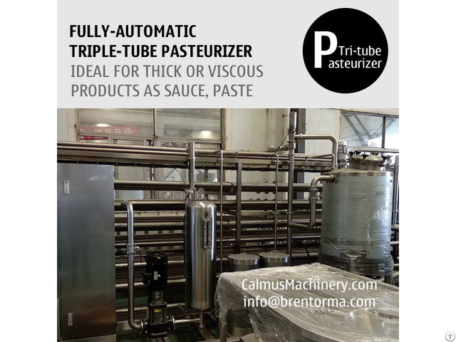 Fully Automatic Triple Tube Sterilization Machine Tubular Pasteurizer