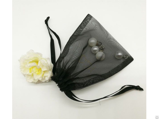 Black Organza Gift Bag
