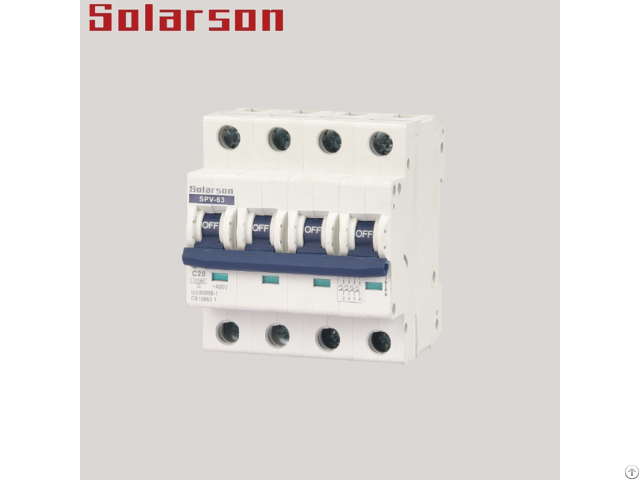 Mini 1000vdc Circuit Breaker For Solar Energy Photovoltaic System 4p 16a 20a 25a