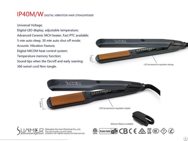 Professional Digital Vibration Hair Straightener