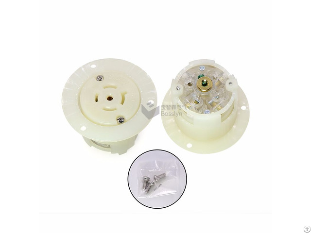 Nemal21 20 American Female Locking Flanged Outlet Power Receptacle 20a 120 208v Bl2120fo