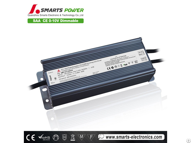 Waterproof Ip67 Power Supply 12v 80w Pwm Dimmable Driver For Led Panel Light