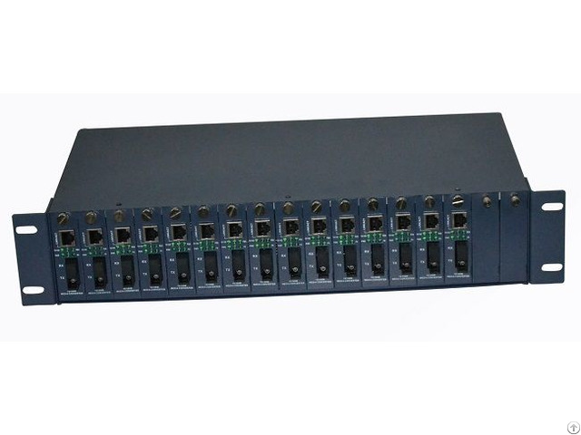 Unmanaged Gigabit Media Converter 17slots Rack Chassis