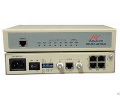 E1 To 4 10 100baset Ethernet Converter With Local Management