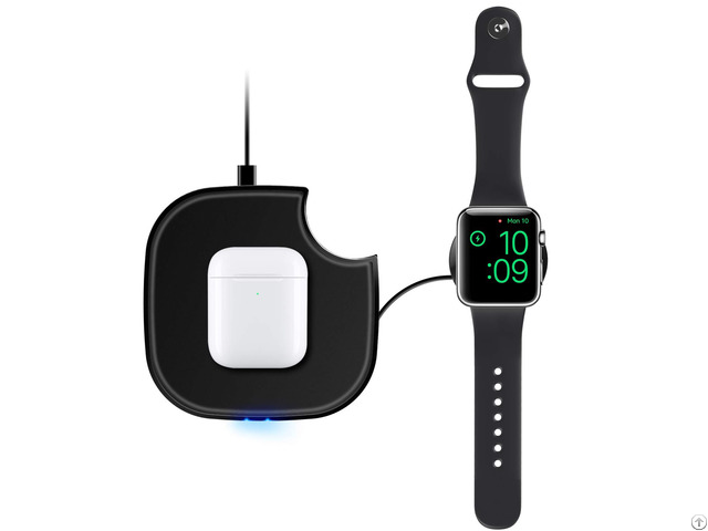 Fast Portable 3 In 1 Wireless Charger For Apple Watch Airpods Or Qi Enabled Phones