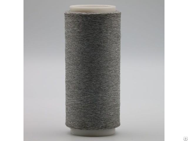 Carbon Conductive Fiber Nylon Filament 20d 3f Twist With 50d White Dty Polyester Xt11839