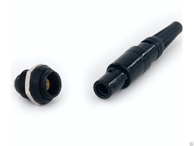 Push-pull Self-latching Black Plastic Connectors