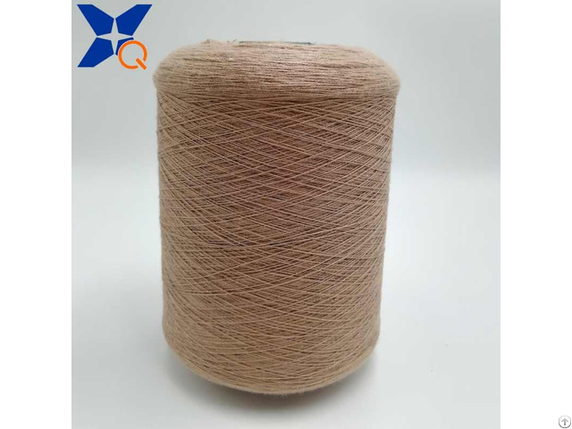 Ne21 2ply10 Percent Stainless Steel Staple Fiber Blended 90 Percent Polyester For Knitting Touchsc