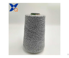 Ne16 1 Metal Fiber 5 Percent Polyester 95 Percent Twist With Ne32 2 Black Rayon Viscose Yarn Xt111