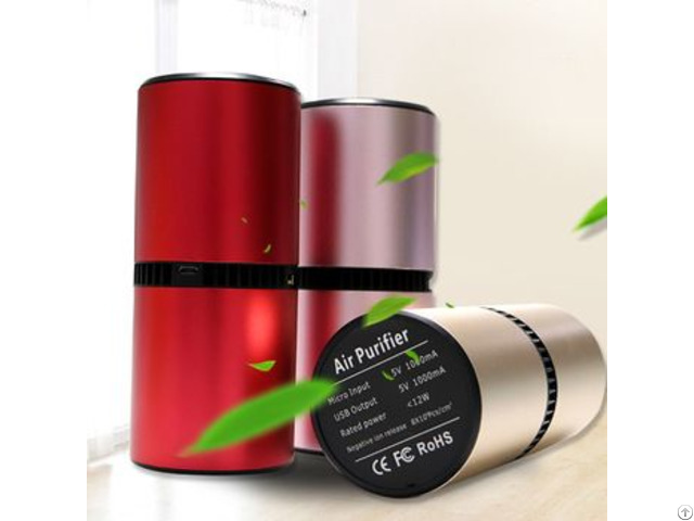 Dual Usb Mini Car Air Purifier Absorb Pm2 5 Second Hand Smoke