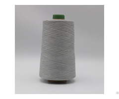 Natural Grey Yarn Ne21 1ply 20 Percent Stainless Steel Fiber Blended With 80 Percent Polyester Xta