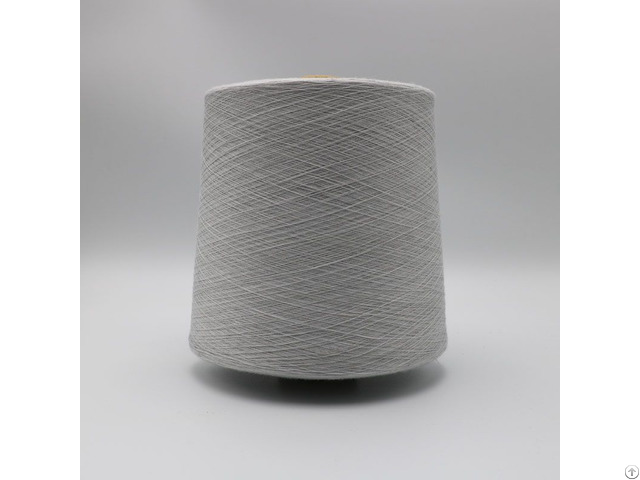 Ne36 1ply 10 Percent Stainless Steel Fiber Blend With 90 Percent Polyester For Knitting Touchscree
