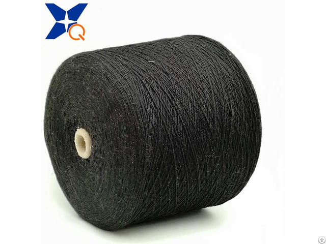 Nm13 1ply 30 Percent Carbon Inside Fiber Blended 70 Percent Black Bulky Acrylic Woolen Spinning Xt