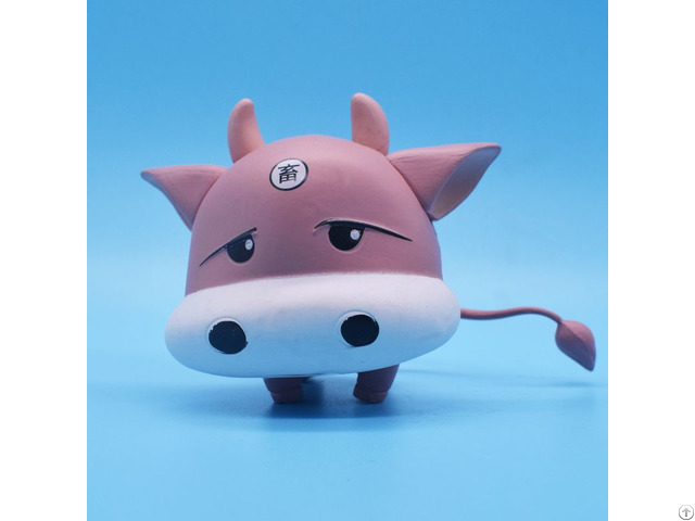 Factory Direct Cute Pvc Ox Animal Cartoon Figure Toy