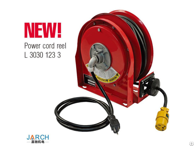 New Product Ultra Compact Retractable Steel Type 9m Premium Duty Power Cord Reels