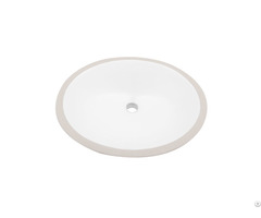 Oval Undermount Ceramic Bathroom Basin