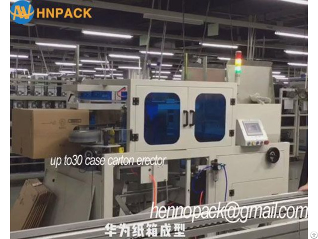 Hennopack Mpk 30k Horizontal Type High Speed Carton Erector Machine