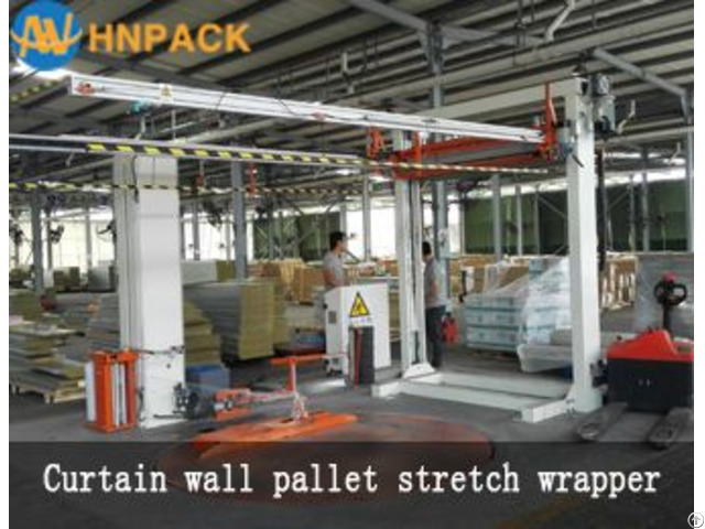 Hennopack Fully Auto Inline Pallet Top Foil Cover Machine