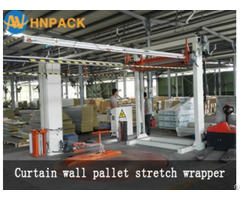 Hennopack Fully Auto Inline Pallet Top Foil Cover Machine