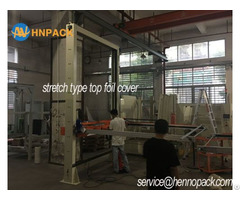 Inline Pallet Top Foil Cover Machine For Dust Protection And Water Proof