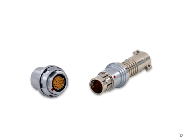 Push Pull Self Latching F Series 19pin Metal Plug And Socket Connectors