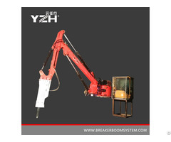 Pedestal Rockbreaker Boom Systems For Jaw Crusher