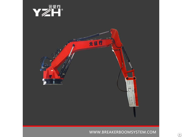 Stationary Pedestal Rock Breaker Boom System