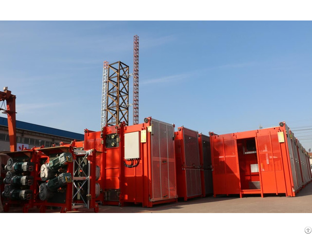 Construction Hoist 4t Sc200 200 Double Cage Vfd Frequency Type In Dubai
