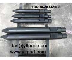 Rock Breaker Fitting Chisel Bits Moil Point For Socomec Mdo750 Mdo900