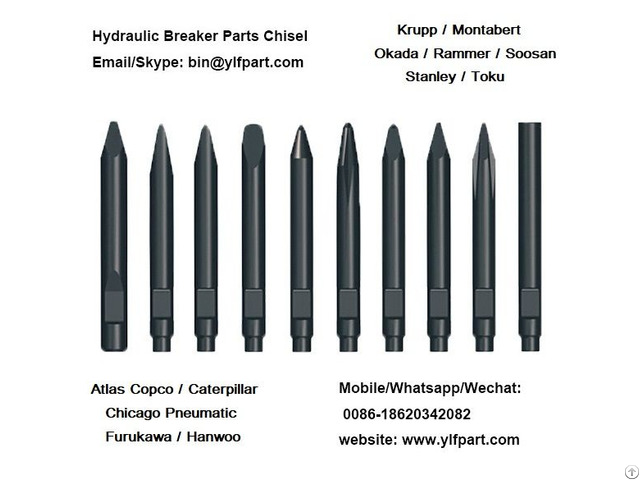 Hydraulic Breaker Hammer Parts Chisel Tool Moil Point Stanley Mb656 Mb60ex