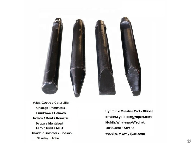 Omd Hydraulic Beaker Hammer Parts Moil Point Chisel Omd8