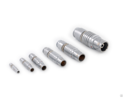 Different Sizes Of Push Pull Self Latching B Series Metal Straight Plugs Connectors