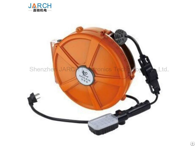 Constant Spring Return Retractable 1 12cores Signal Extension Cord Cable Reel Drum For Equipments