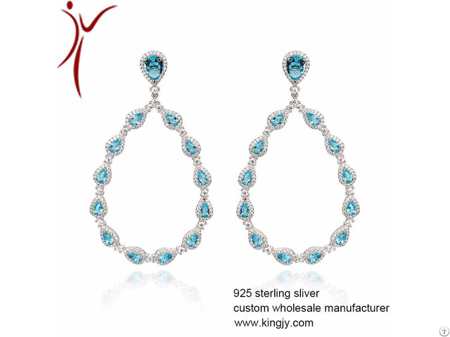Custom 925 Sterling Silver Jewelry Plating With Rhodium