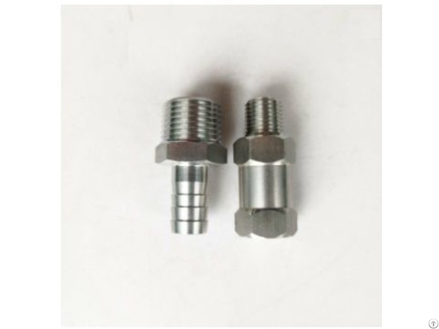 Ss316 Machining Parts Male Thread Equal Combination Hose Nipple For Plumbing Pipes
