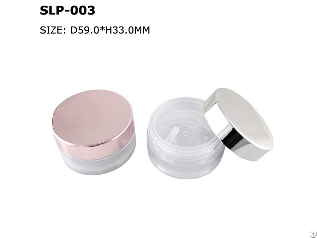 Loose Powder Compact Empty Face Plastic Cosmetic Packaging