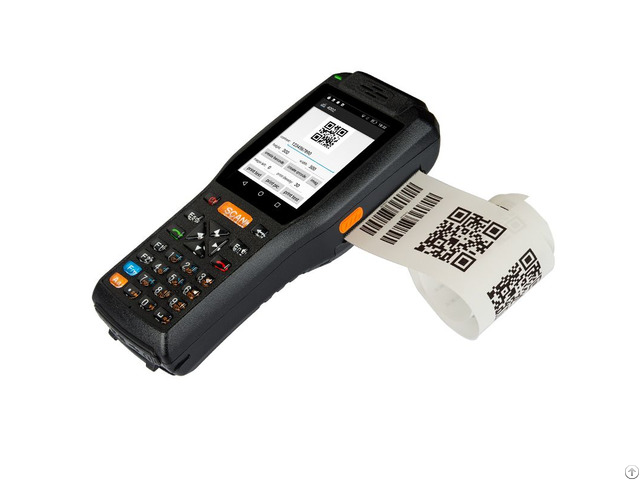 Rugged Data Collector Terminal Android Handheld Pda With Built In Printer