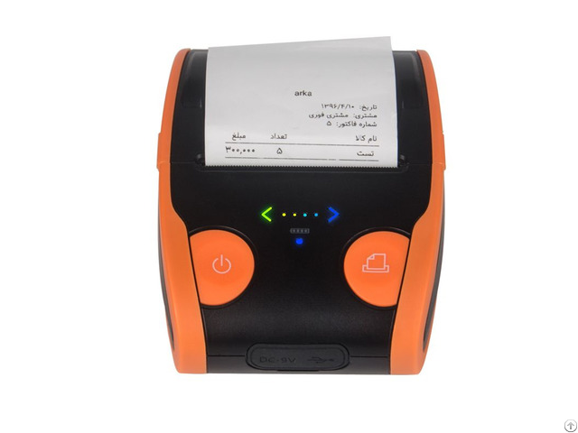Stylish Utility Mini 58mm Thermal Bluetooth Mobile Barcode Printer For Sticker Label Printing