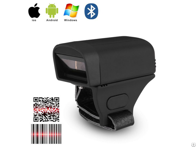 Super Small Finger Ring 1d Barcode 2d Qr Code Android Ios Mobile Scanner