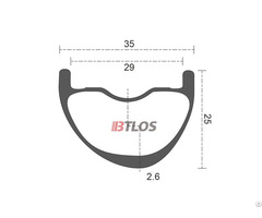 Btlos M I29a Asymmetric All Mountain Enduro Cycling Carbon Fiber Rims