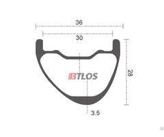 Btlos M I30a Asymmetric 30mm Internal Width Carbon Rim Light Enduro Wheels