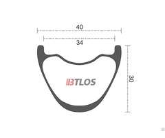 Btlos M I34 34mm Internal Downhill Carbon Rims