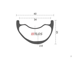 Btlos M I34a Asymmetric 34mm Internal Downhill Carbon Rims