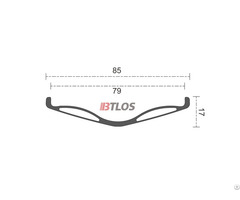 Btlos Fs85 Premium 85mm Wide 26 Inch Fat Bike Single Wall Carbon Rims